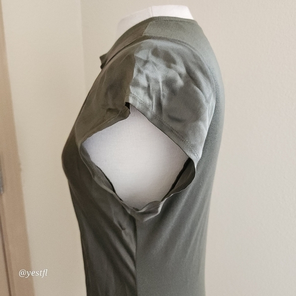 Frame silk satin top military M - Picture 4 of 7